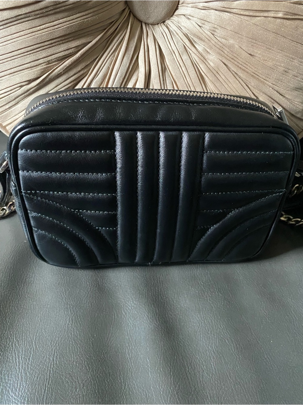 Prada Black Quilted Camera Crossbody with Chain Strap - Picture 2 of 9